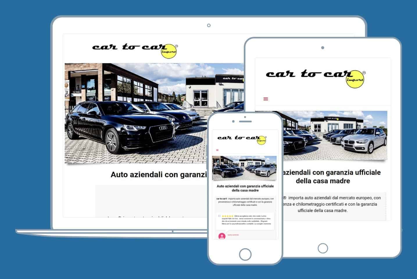 Creazione sito autosalone Car to Car