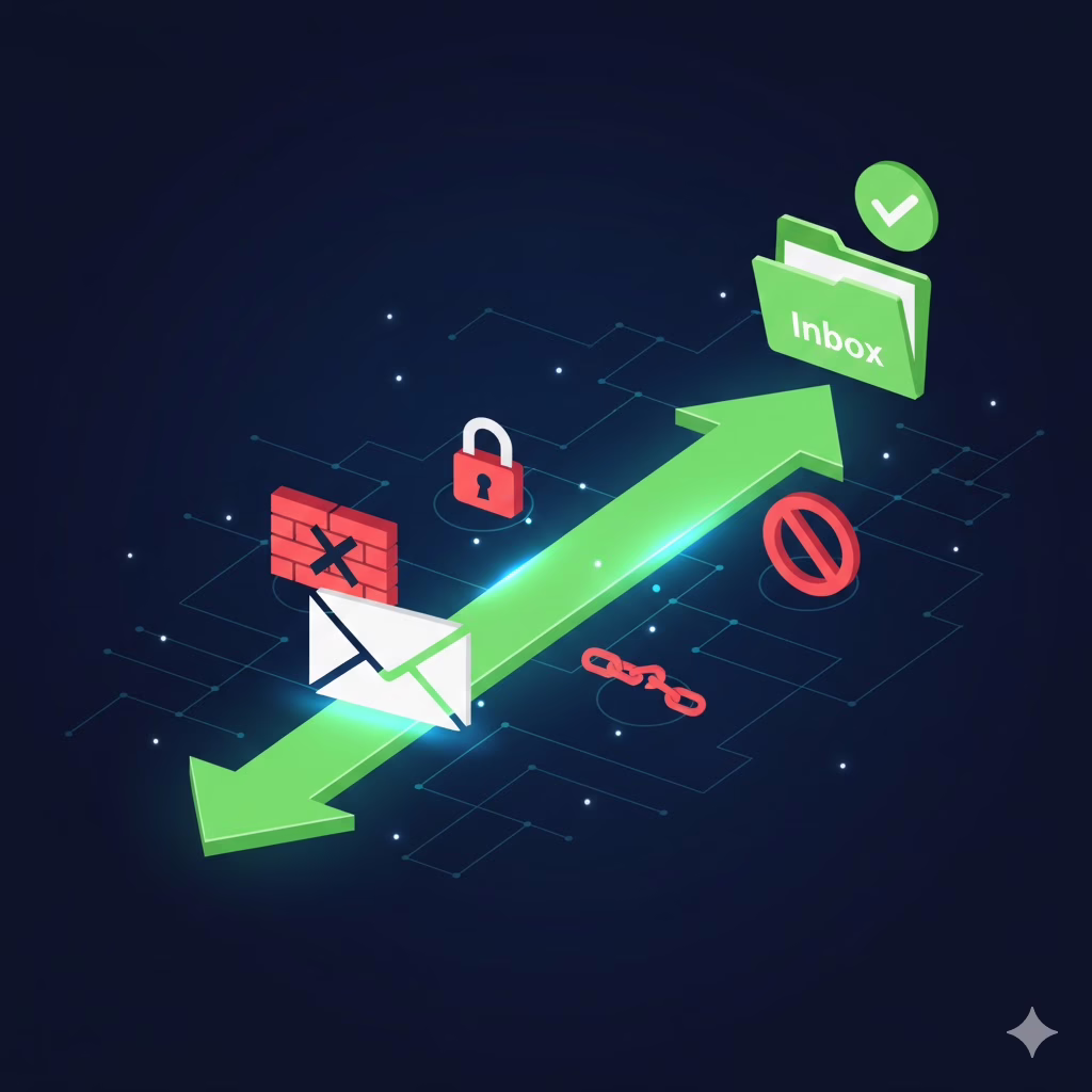 Recapito sicuro delle email grazie allo switch SMTP professionale.